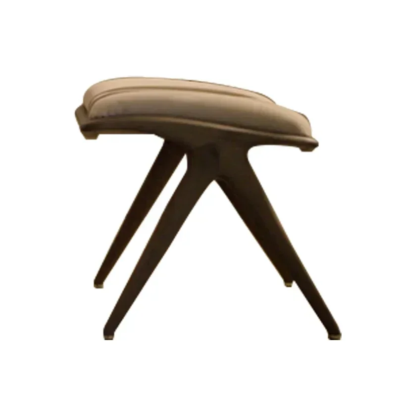 Designer Aurora Armrest Solid Wood Leisure Chair Living Room Creative Nordic Single Chair Soft Bag Half Lounge ChairAA