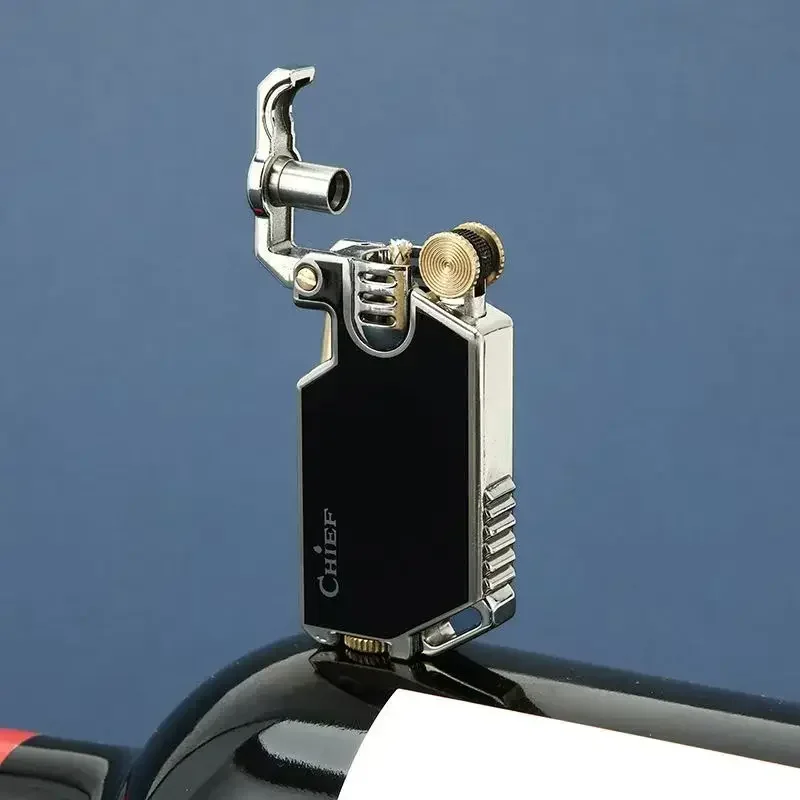 Creative Retro Mechanical Scimitar Kerosene Lighter, Classic Resin Craftsmanship, Small and Portable, High-end Men's Gift