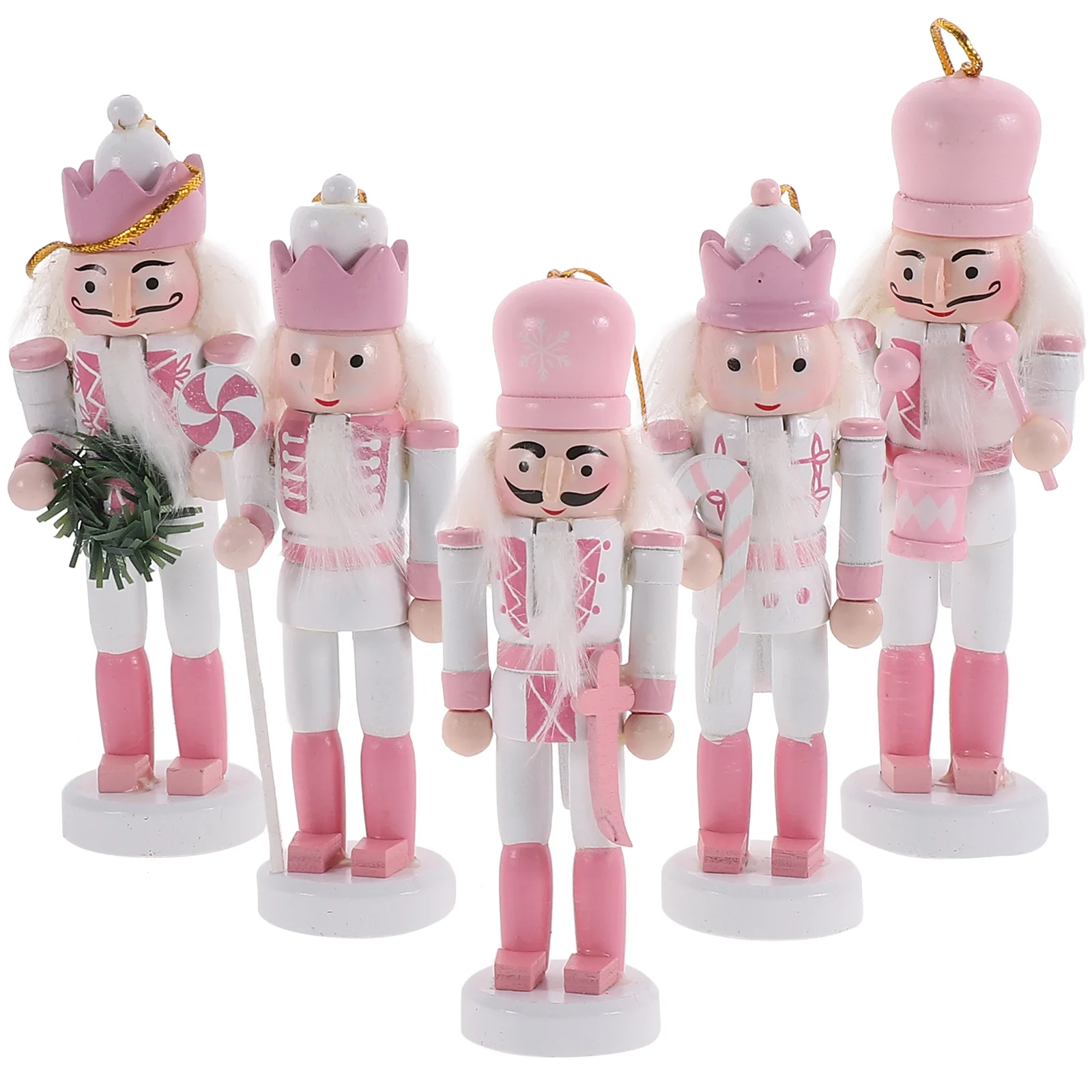 5 Pcs Christmas Stickers Fairy Lights Craft Puppet Nutcrackers The Banner Xmas Tree Artificial