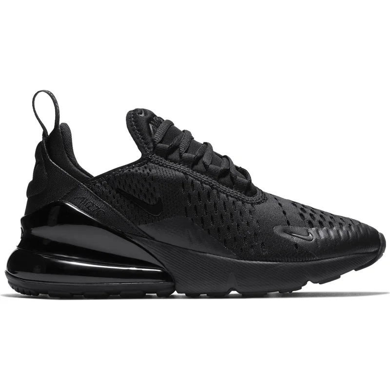 Nike Air Max 270 AirMax MAX270 Triple Black White Outdoor Jogging Sports Shoes Sneakers Women Men Running Shoes