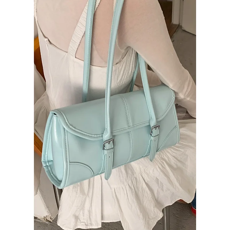 

Весенняя модная женская большая сумка через плечо Capaci для подмышек, модная корейская сумка из мягкой искусственной кожи