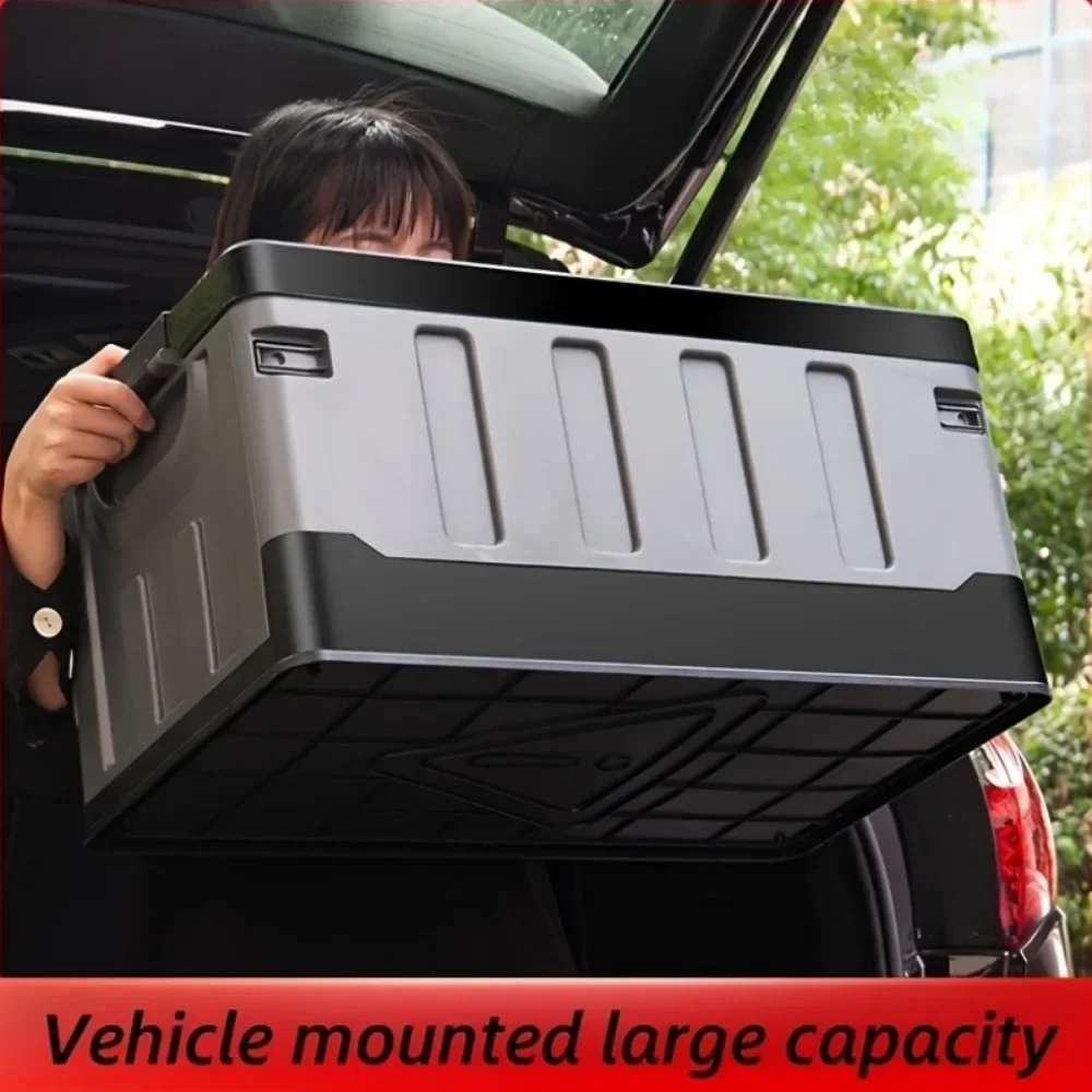 Large Waterproof Storage Box for Camping - Foldable Outdoor Container, Car Trunk Organizer, Portable Camp Gear & Travel Case