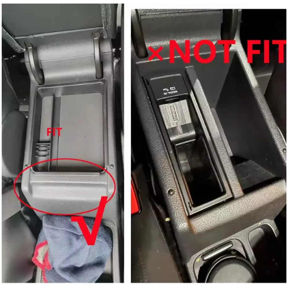 For Volkswagen VW Tiguan 2010 2011 2012 2013 2014 2015 Central Armrest Storage Box Tray Console Manager Accessories