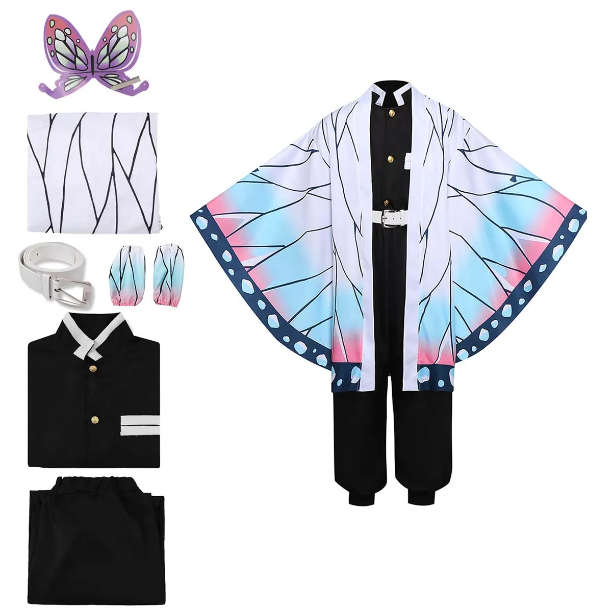 

Хэллоуин Вечеринка Взрослый Дети Аниме Демон Кочоу Синобу Косплей Костюм или Парик