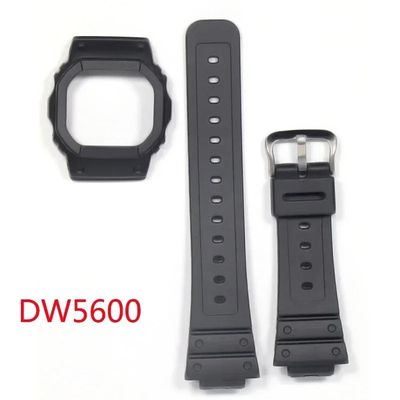 Watch Accessories Resin Strap for Casio G-SHOCK DW5600 GW-M5610 GW5035 Silicone Men's Women's Sports Waterproof Watchband 16mm