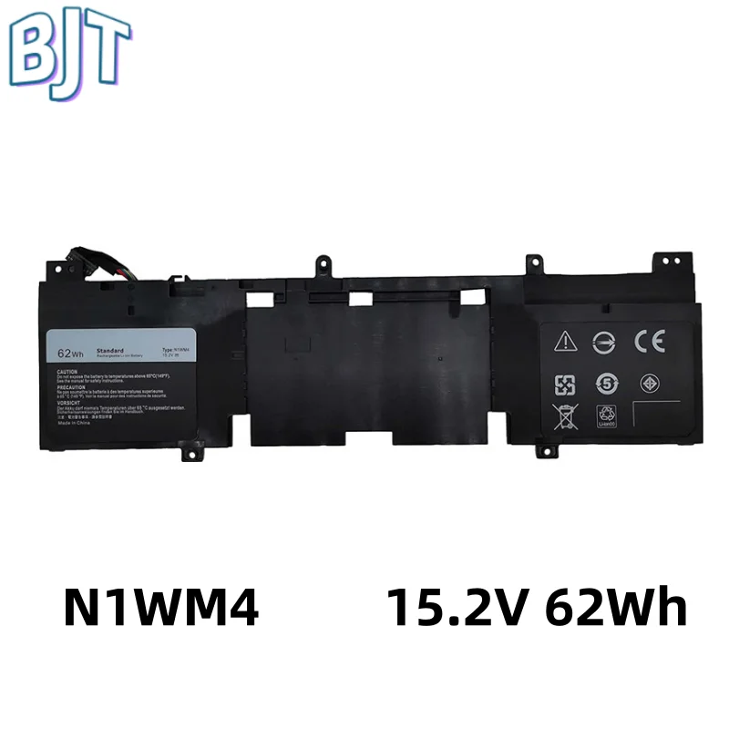 

15.2V 62Wh N1WM4 Laptop Battery For Dell Alienware 13 R2 Series ALW13ED-2708 ALW13ED-2608 ALW13ED-1508 62N2T 2P9KD 3V806 New