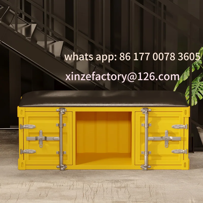 

Customizable Industrial Style Creative Storage Shoe Change Stool Shoe Cabinet Gym Clothing Store Storage Shoes Casual