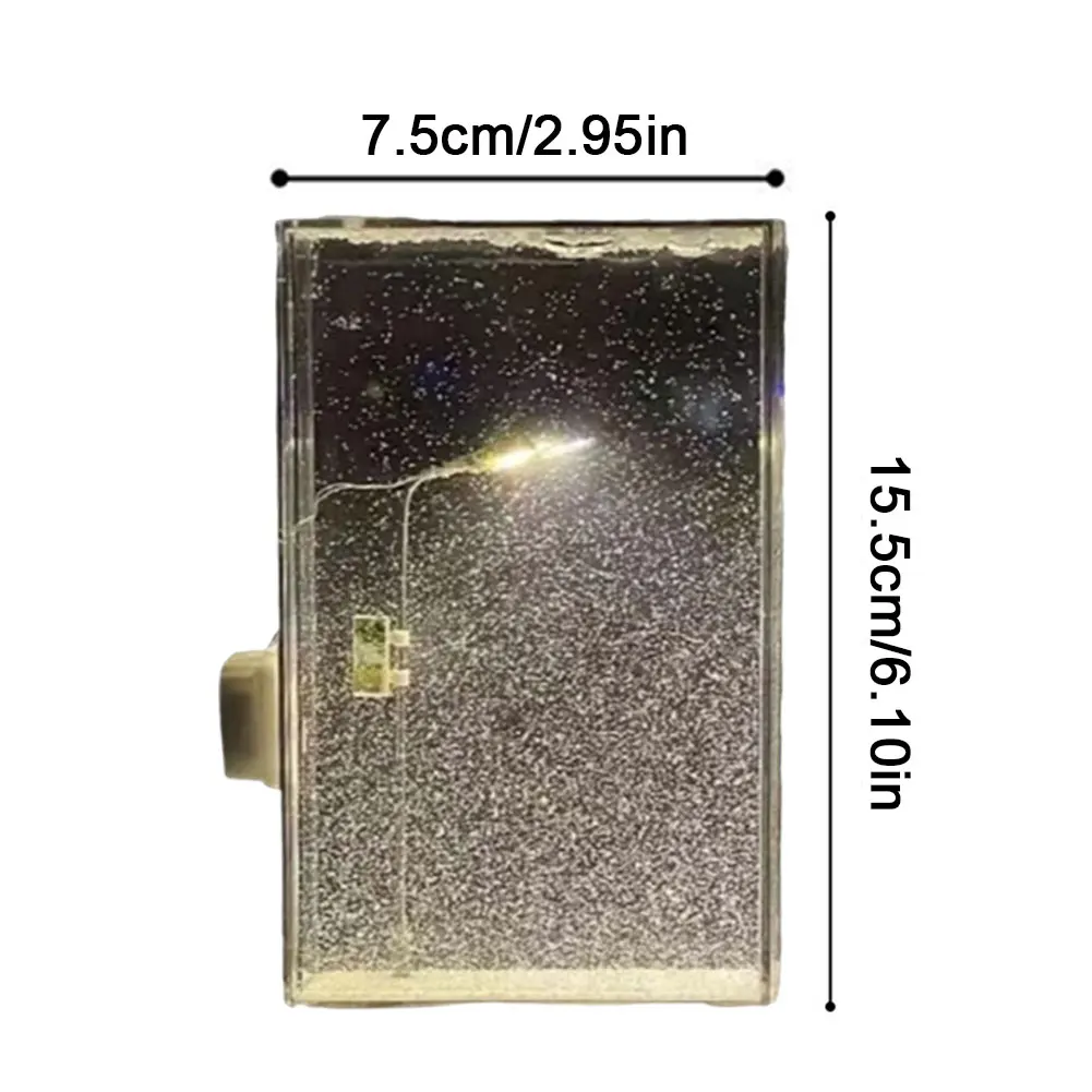 حزمة مواد المصباح الثلجي مشهد الثلج ضوء الليل واقعية ثلجي ليلة مصباح الشارع لتقوم بها بنفسك مصباح ندفة الثلج الرمال المتحركة للأطفال البالغين