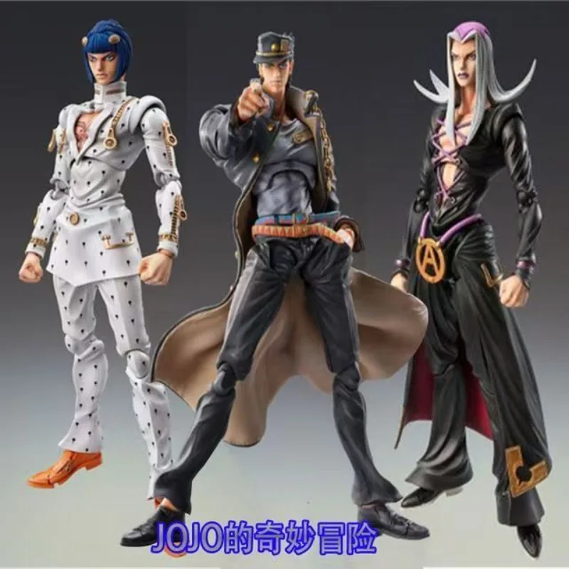 

Anime Jojo Bizzare Adventure Figure Jotaro Kujo Star Platinum Kujo Jotaro Group Josuke Higashikata Killer Queen Second Figures