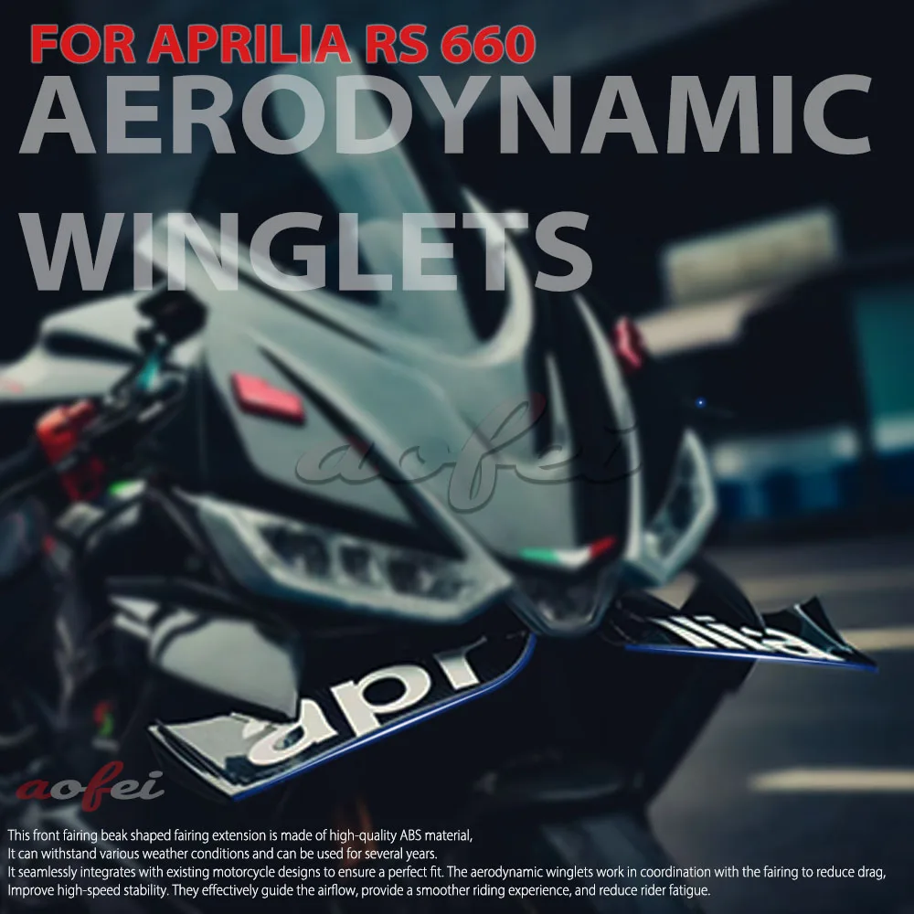 

Motorcycle 5 colors Winglet Aerodynamic Wing Kit Spoiler Accessories For Aprilia RS660 RS 660 rs660