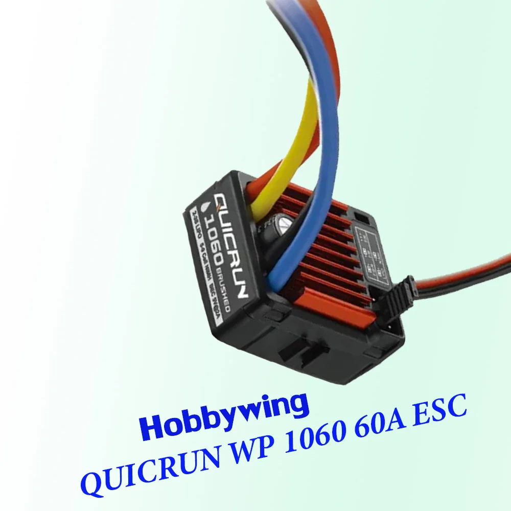 

1pcs Original Hobbywing QUICRUN WP 1060 60A Waterproof Brushed ESC With BEC For 1:10 RC Car Waterproof