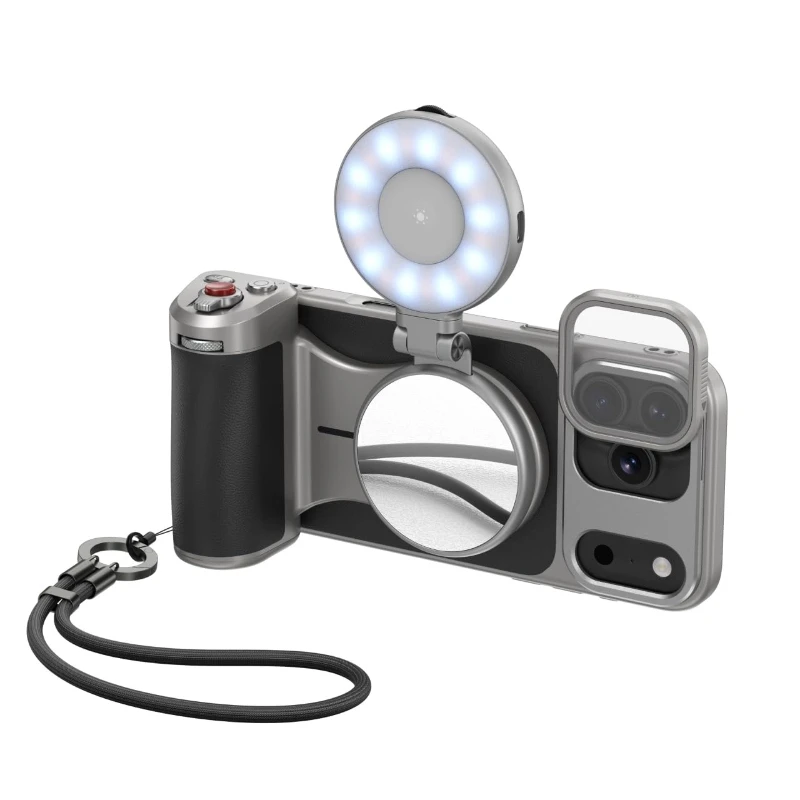 

Комплект Telesin Master Grip для IPhone 17 Pro/17Pro Max, магнитная ручка для камеры, встроенный аккумулятор емкостью 3200 мАч, охлаждающий чехол с беспроводной зарядкой