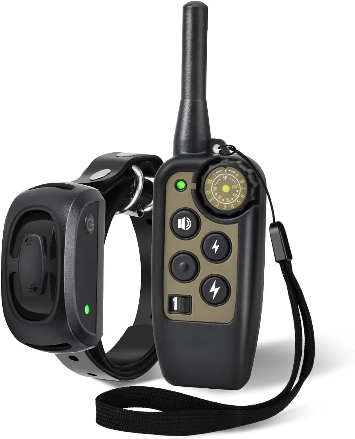 

Shock Collar for Dogs, Remote Training with 4 Modes (Beep/Vibration/Safe Shock), Waterproof Rechargeable, Adjustable Levels 1-8