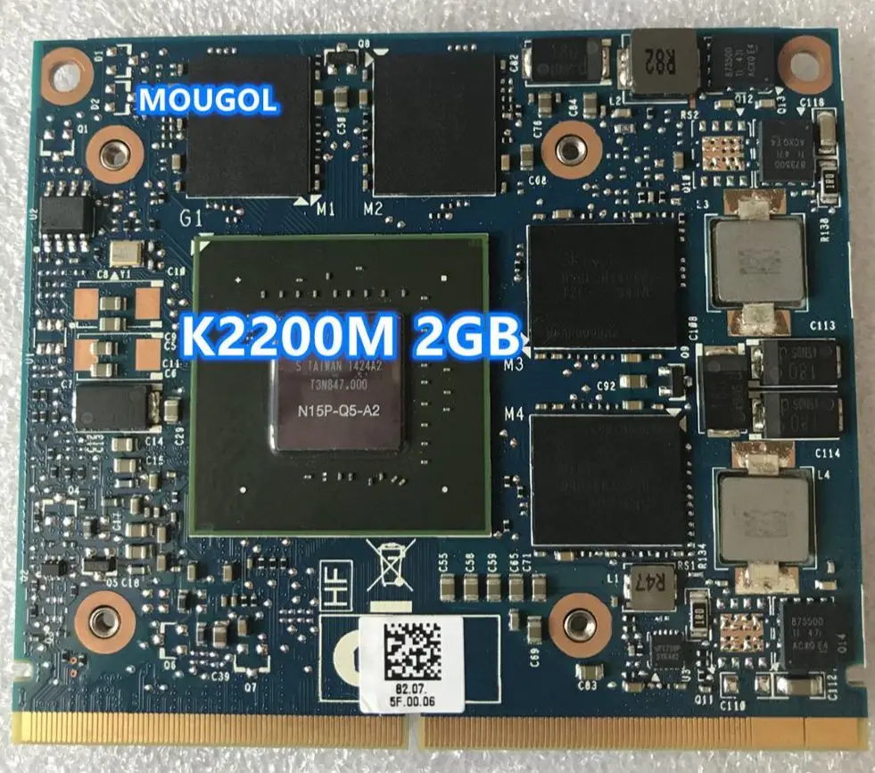 

K2200M K 2200M N15P-Q5-A2 Video Graphic card 2GB CN-0XFDRD 0XFDRD For Laptop HP ZBook15 g1 8770w 8750w DELL M4700 M4800 Test OK