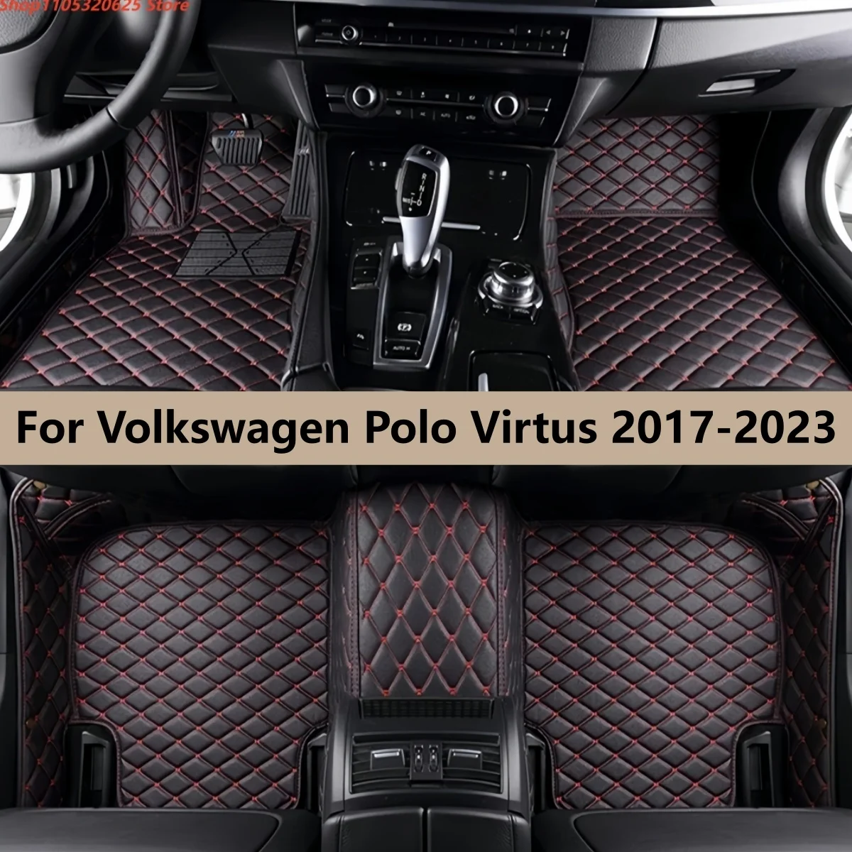 

Автомобильные коврики на заказ для Volkswagen Polo Virtus 2017-2023, автоаксессуары, автомобильный ковер