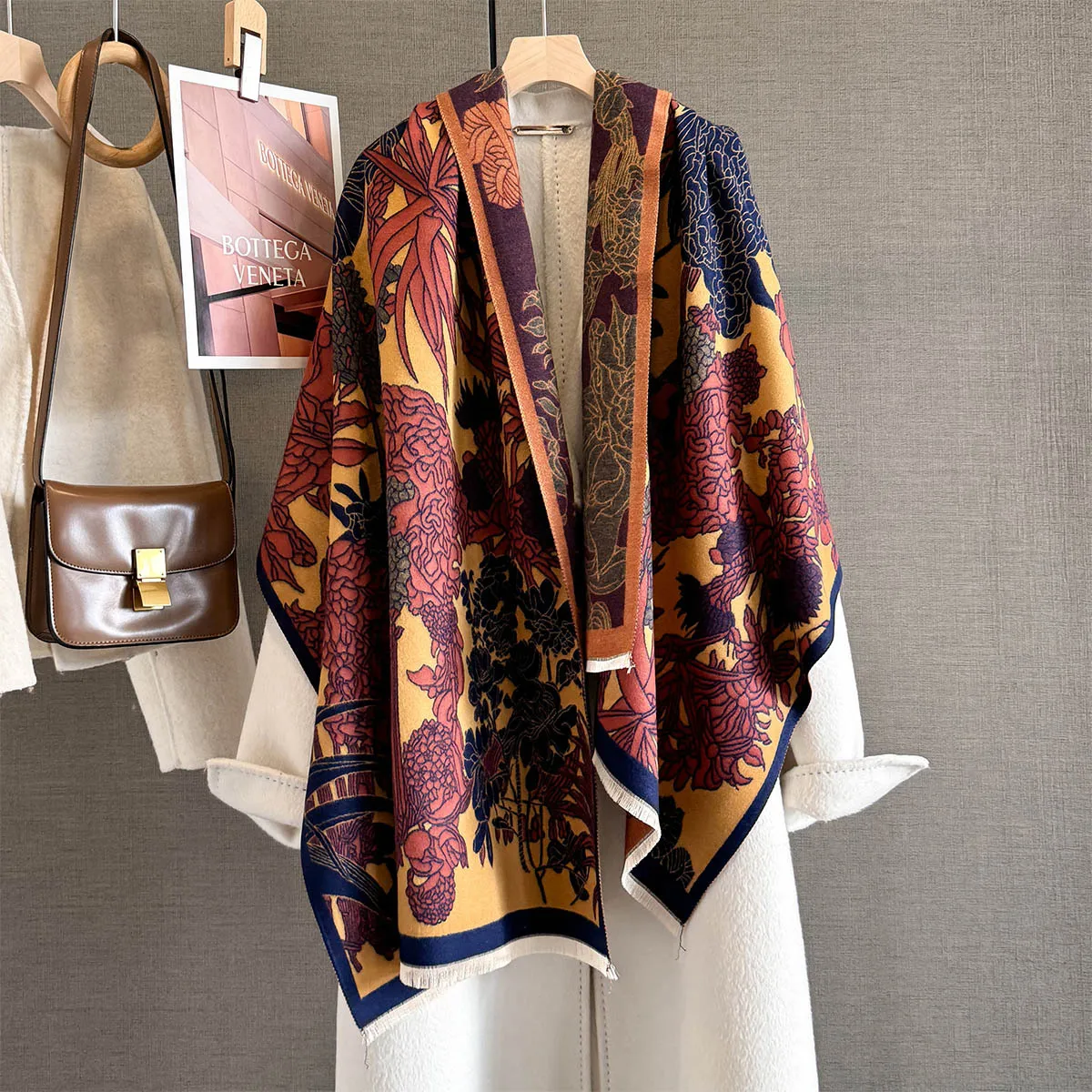 

Новый теплый роскошный кашемировый шарф, женский однотонный модный платок и накидки, женское одеяло, платок, зимняя бандана из пашмины Bufanda