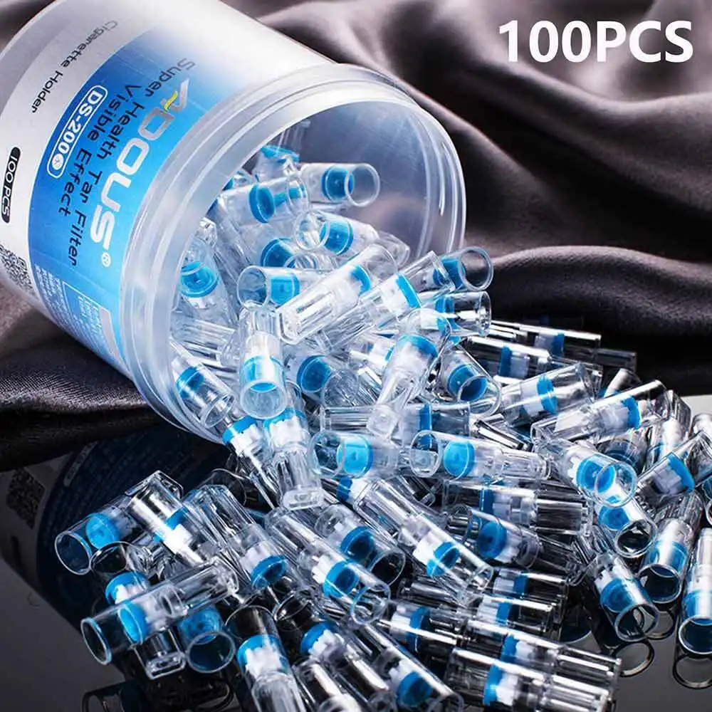 100 Pcs Cigarette Holder Smoking Filters Cigaret Tar-proof Filtrator Healthy Cigaret Accessories