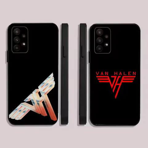 Guitar E-Eddie Van H-Halen Phone Case For Samsung S24,23,22,30,21,10,9,Ultra,Plus,Lite,FE,5G Black Soft Case