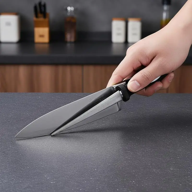 Diamond Sharpener Easy to Use Metal Double Sand File Universal for Sharpening Scissors Garden Knives Shears Home Outdoor Use