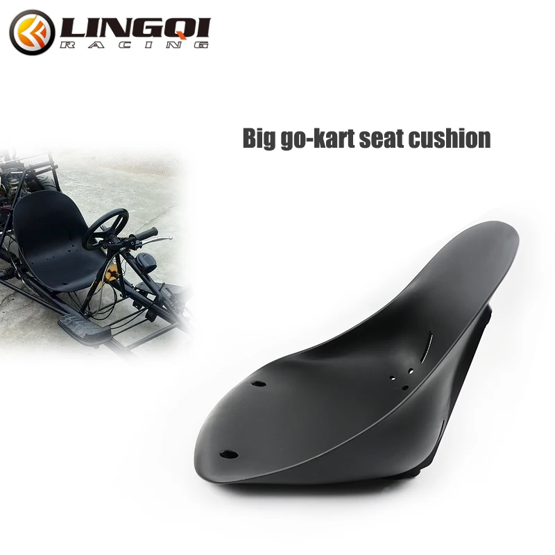 LINGQI RACING Go Kart Large Size Bracket Seat Cushion Professional Karts Car Saddle For Go Kart ATV Replacement Parts