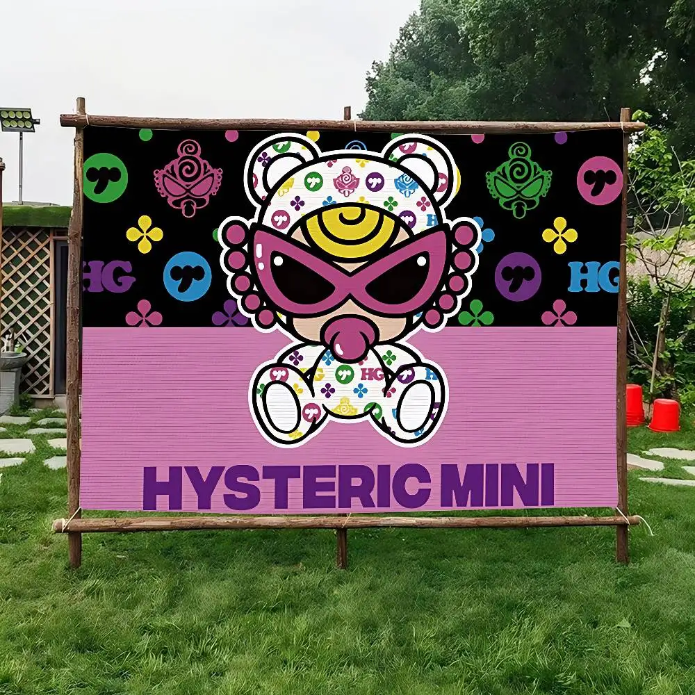 H-HYSTERIC MINI الملونة العلم الجدار شنقا البوهيمي جدار راية ماندالا ديكور فني داخلي
