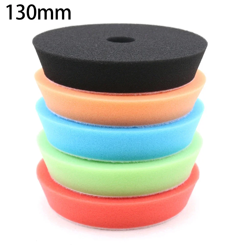 

5pcs Sponge Polishing Pad 5.5 6.5inch Buffing Wheel Car Detailing Waxing Sponge Pads For Car Polisher Polishing Sanding Waxing