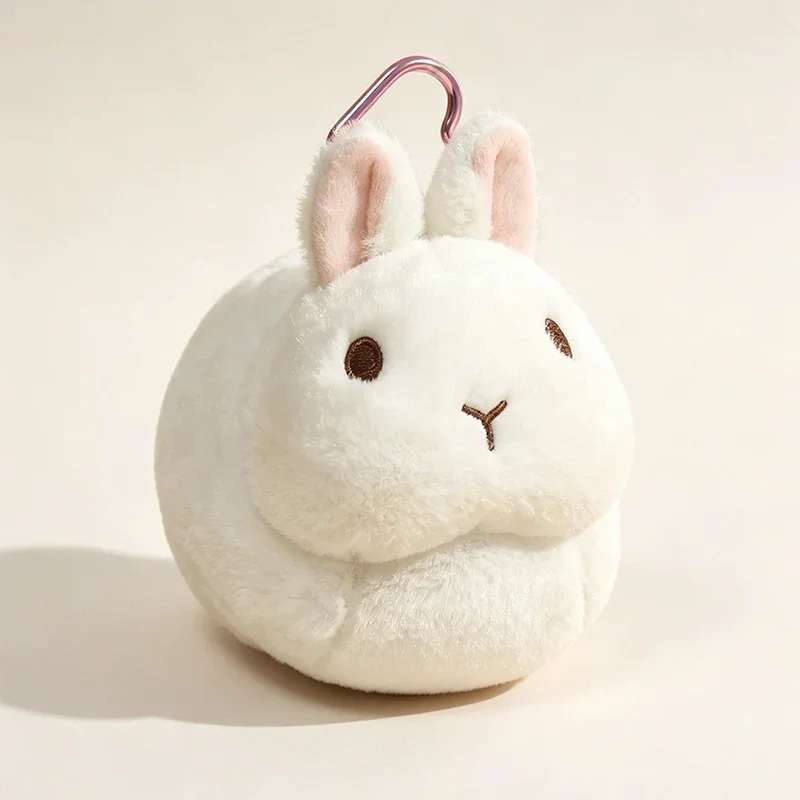 15cm Mini Little Rabbit Plush Toys Soft Cozy Chubby Lifelike Bunny Hanging Doll Cute Keychain Bags Decor Kids Birthday Gift