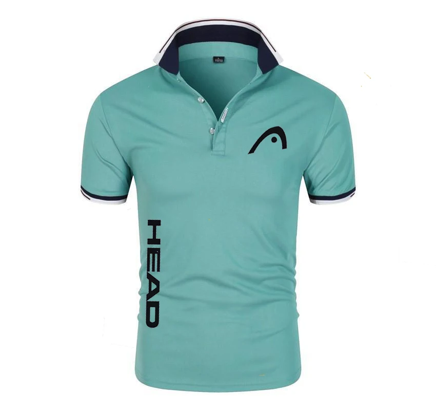 Men's breathable T-shirt Business casual POLO shirt Summer new fashion short-sleeved clothes solid color comfortable pullover