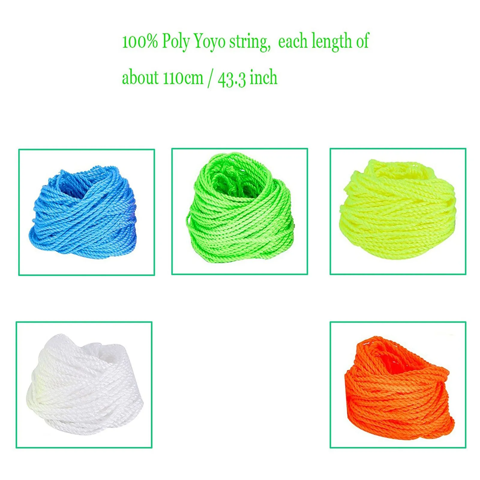 MAGICYOYO Professional 5 Pcs Yoyo Strings (Color Random), Yoyo Glove, Yoyo Bag