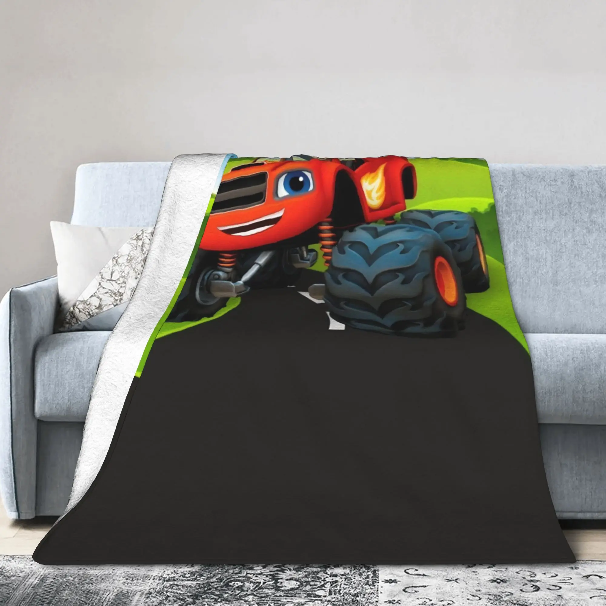 Blaze and the Monster Machines Merch Blankets Ultra-Soft Fleece  Throw Blankets Comfortable Plush Thin Quilt