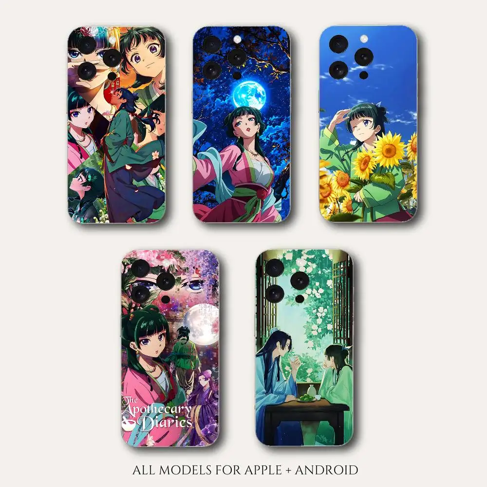 

Apothecary Diaries Maomao Phone Case For IPhone 17 16 15 14 Plus 13 12 11 Pro Max Phone Back Cover Transparen