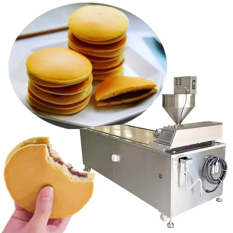 Automatic PLC Dorayaki Making Machine Easy Operation Electric Japanese Pancake Baker Maker for Bakery Food Factory