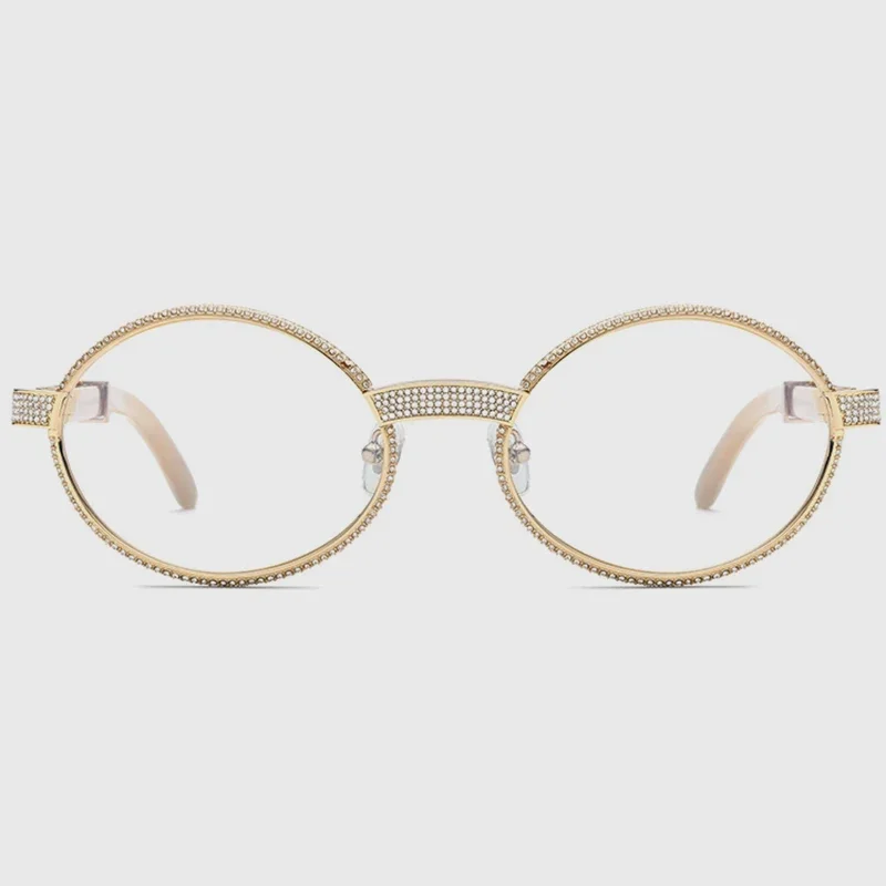 White Diamond Horn Natural Black Buffalo Horn Optical Leg Frames Women optical near-vision frames can be customized lenses