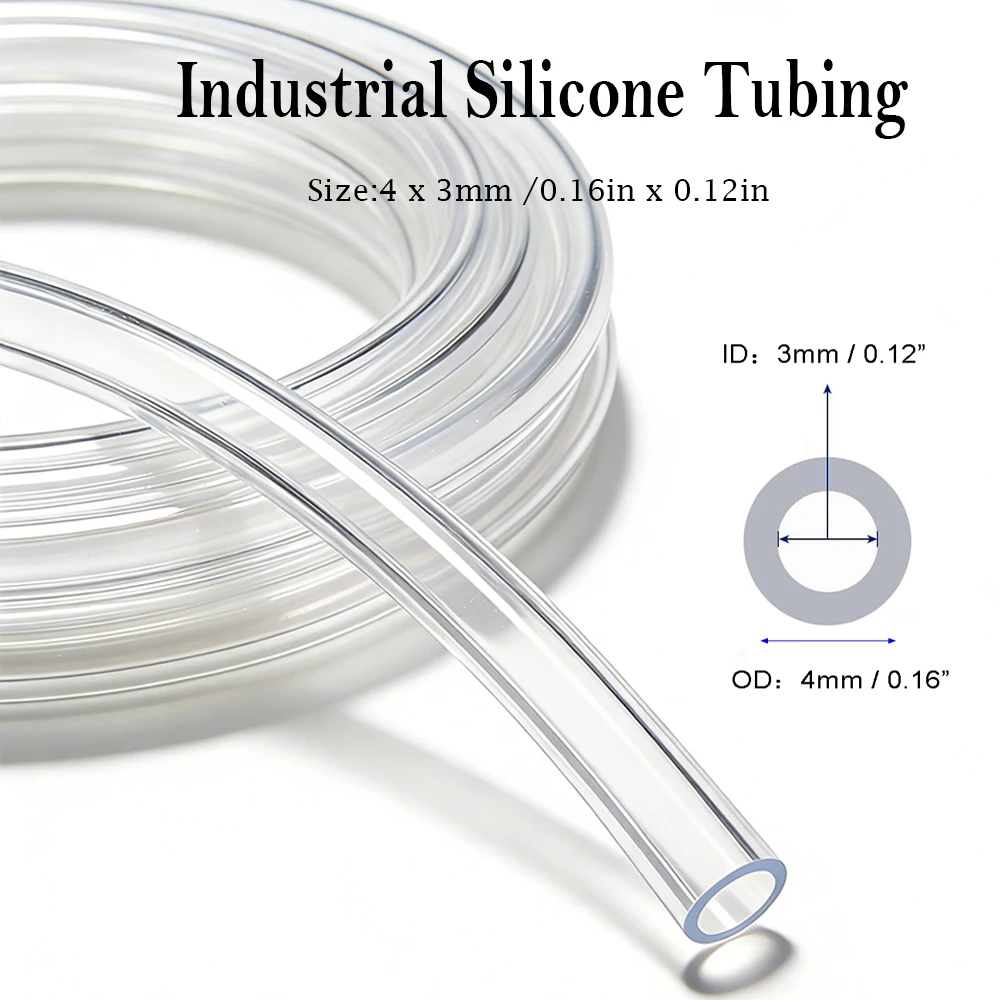

1 шт. 70-сантиметровый прозрачный гибкий силиконовый шланг, мягкая трубка для аквапоники, воздушных линий и ирригации, силиконовая резиновая трубка для DIY-проектов