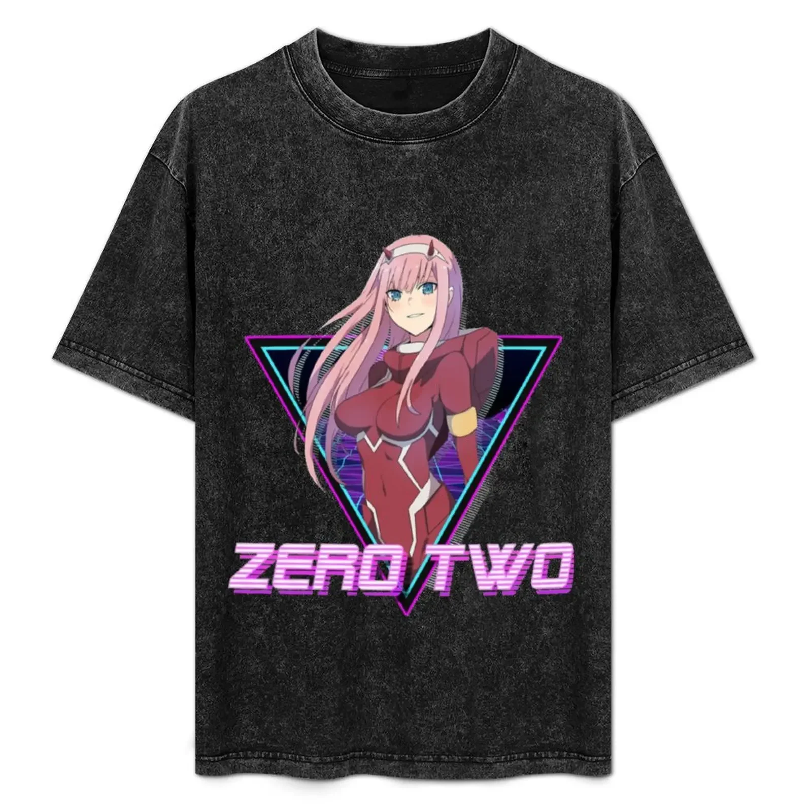 

Zero Two T-Shirt designer shirts Blouse man clothes oversized t shirt mens t shirt
