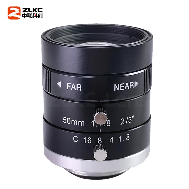 50 ملم عدسة رئيسية 3MP C-Mount كاميرا F1.8 دليل القزحية 2/3 ''CMOS الاستشعار آلة الرؤية لكاميرا التفتيش الصناعية HM5018MP3