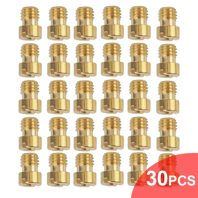 30pcs M5 Main Jet 5mm for Keihin OKO KOSO PWK Carburetor 125cc 150cc CVK  PZ27 PZ30 152QMI 157QMJ Injector Nozzles