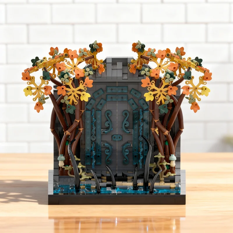 

973pcs MOC Doors Of Durin Gates Moria Hobbit Lord Rings The Model Building Blocks Creative Display Gift Collectible Decor Kids