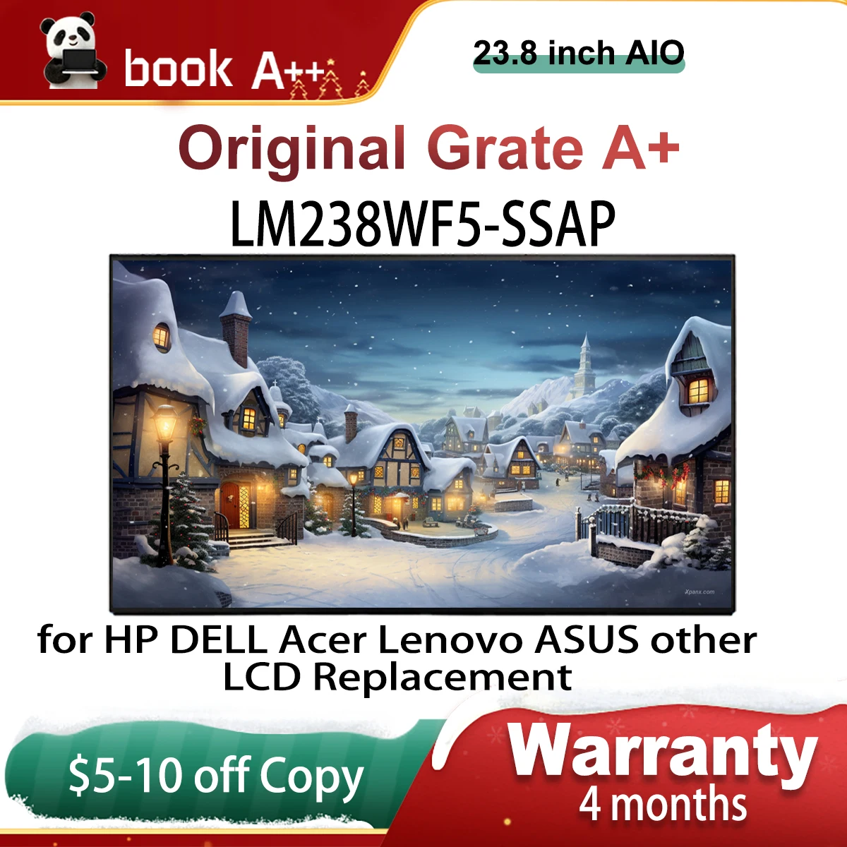 

Original New Touch LM238WF5 SSAP LM238WF5-SSAP LM238WF5 (SS)(AP) 23.8 Inch LCD Screen Display FHD 1920×1080