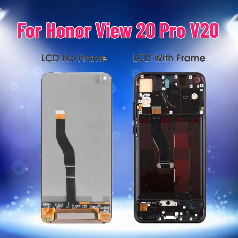 

6.4" Display for Honor View 20 Pro LCD Display Touch Screen for Honor View20 PCT-AL10 PCT-TL10 PCT-L29 Display