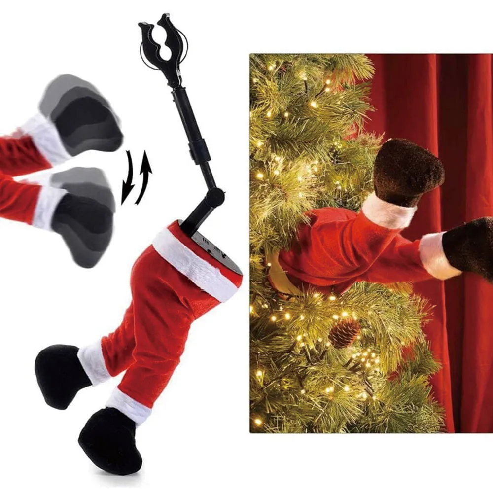 

Fun Christmas Leg Tree Decoration Christmas Tree Decor Plush Leg Sticky Christmas Tree Top New Year's Garland Decoration