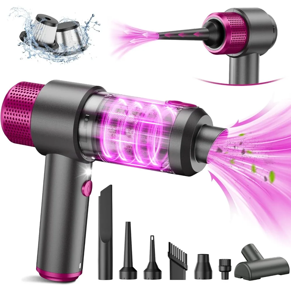 

Handheld Car Vacuum Cleaner Cordless, 15000PA High Power Car Vacuum Cleaner & Air Duster, 4-in-1 Portable Mini Car Vacuum Clean
