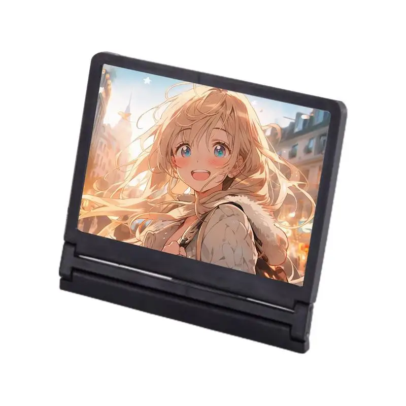 แว่นขยายหน้าจอสำหรับโทรศัพท์มือถือเครื่องขยายเสียงโทรศัพท์มือถือ HD พร้อมขาตั้งพับได้แว่นตาขยายสมาร์ทโฟนวีดีโอภาพยนตร์มือถือ HD