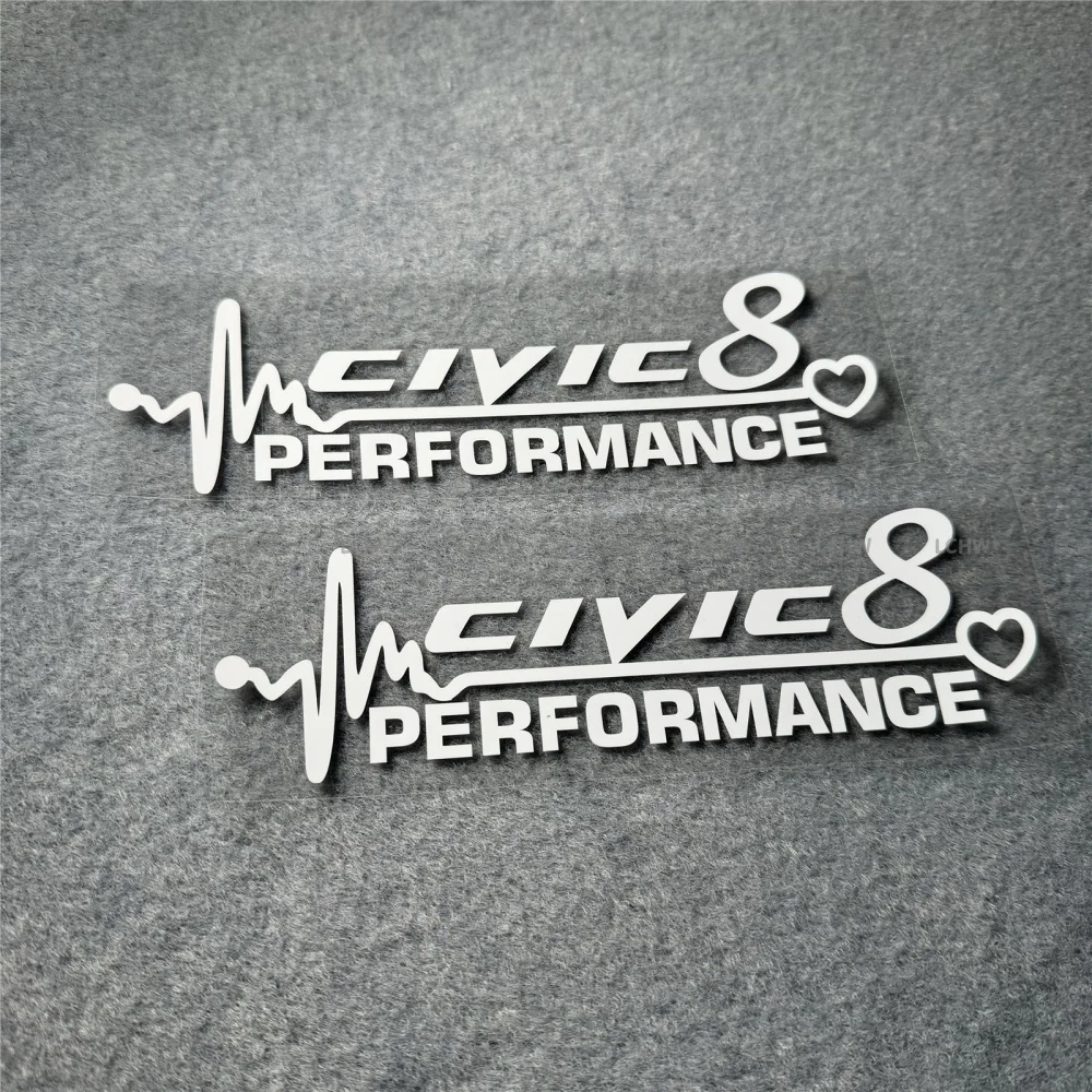 Car Styling Vinyl CIVIC8 Performance Heatbests Sticker Motorcycle Racing Auto Truck Window Body Decal Graphic