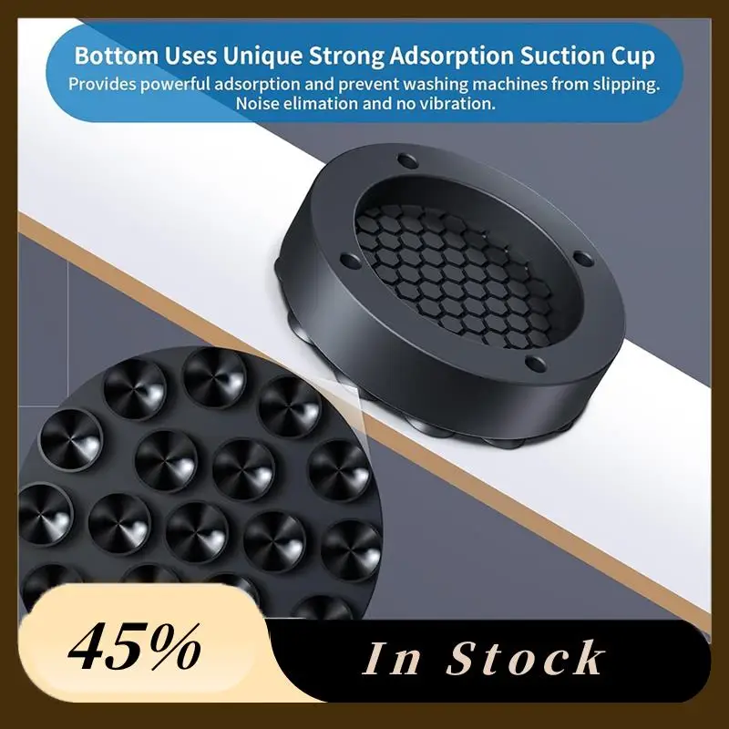 A78K New Anti Vibration Pads For Washing Machine With Strong Adsorption Suction Cup, Non-Slip Rubber Stabilizer Support