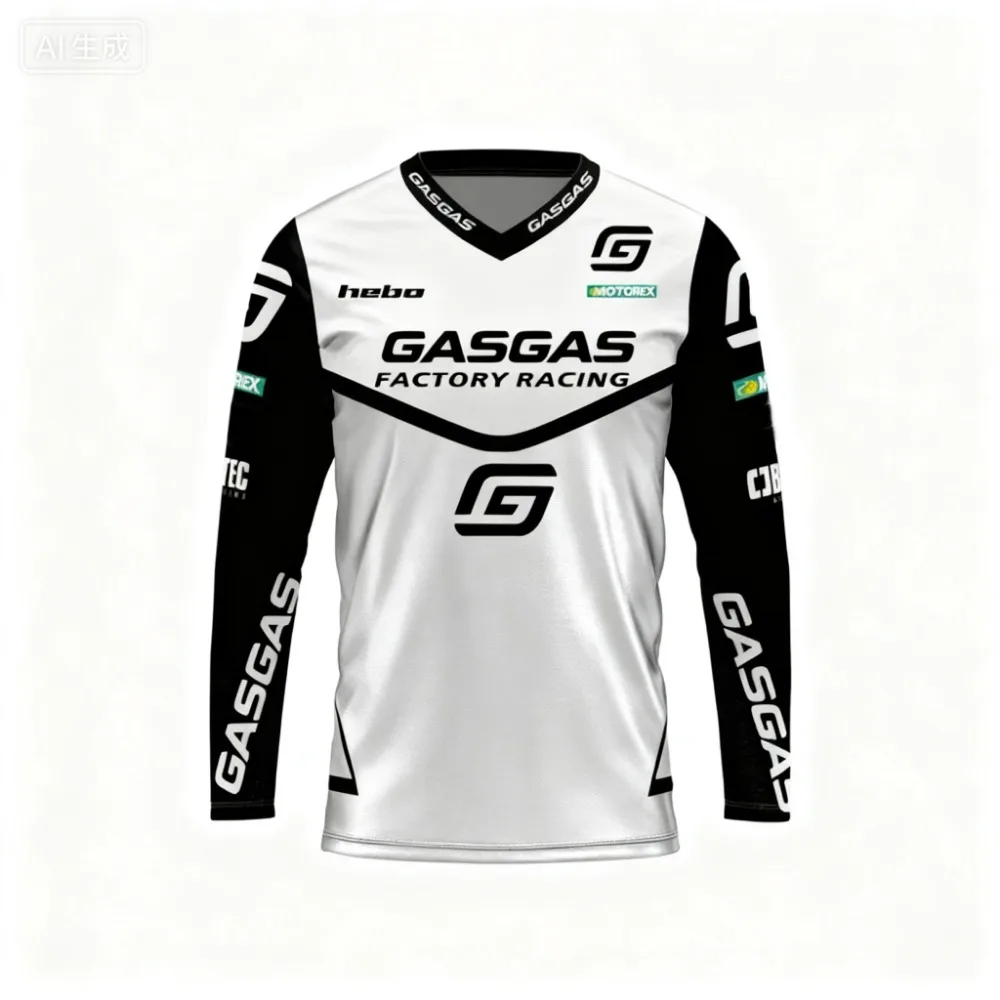 

Personalized Outdoor Sports 2025 Team Off road Jersey Competition Training Motorcycle Mountain Off road Long sleeved T-shirt