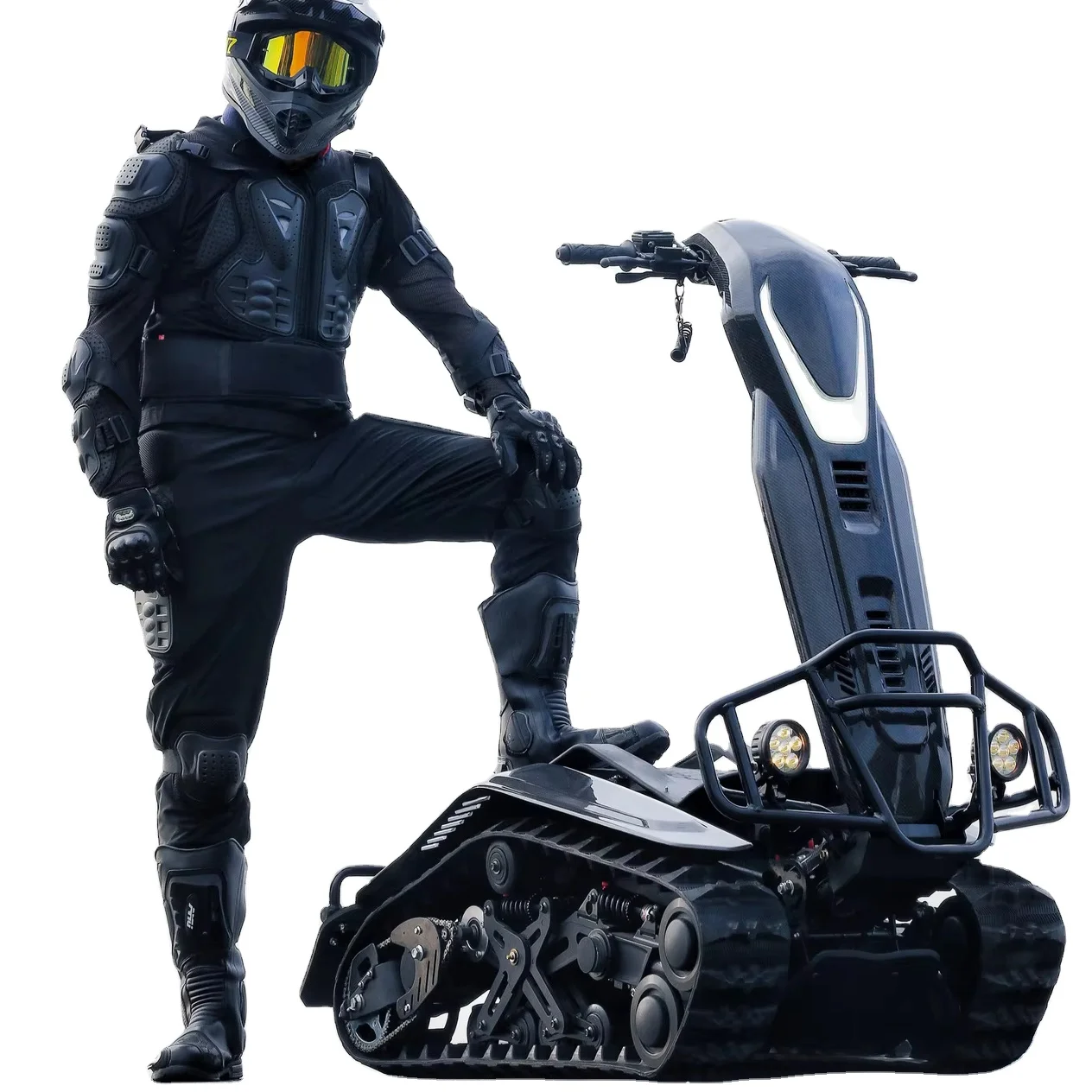 72V 6KW Unique All-Surface Dual Tracked Vehicle