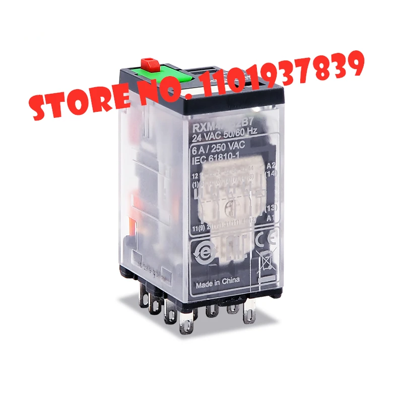 5pcs/lot Small Intermediate Power Relay 6A 14 Pins 4 NC/NO RXM4AB2BD RXM4AB2P7 RXM4AB2B7 RXM4AB2F7 RXM4AB2JD