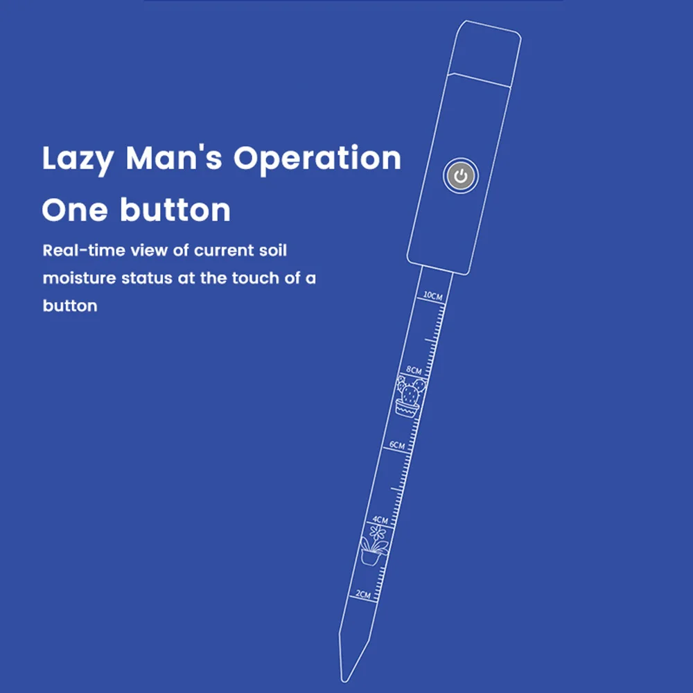 Imagem -04 - Sensor de Umidade do Solo para Plantio de Jardim Testador de Umidade de Temperatura Detector de Plantas Monitor com Indicadores de Cores
