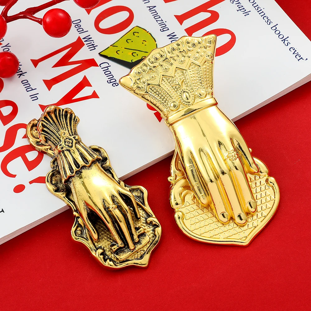 New Paper Clip Retro Lady Book Mark The Hand of Wealth Metal Bookmarks Gifts for Girl Lover Stationery Collection Gift